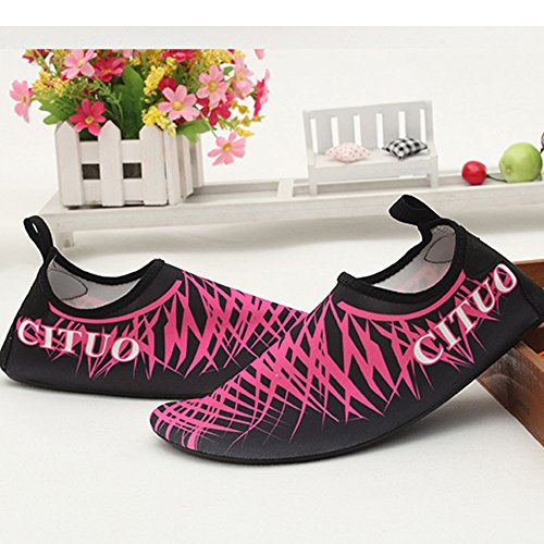 Unisex Aquaschuhe Strandschuhe, Weiche schnelltrockene rutschfeste Schwimmschuhe geeignet für Tauchen Schnorcheln Schwimmen, für Damen & Herren, Erwachsene & Kinder - 3