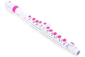 Nuvo jFlute 2.0 en blanco y rosa