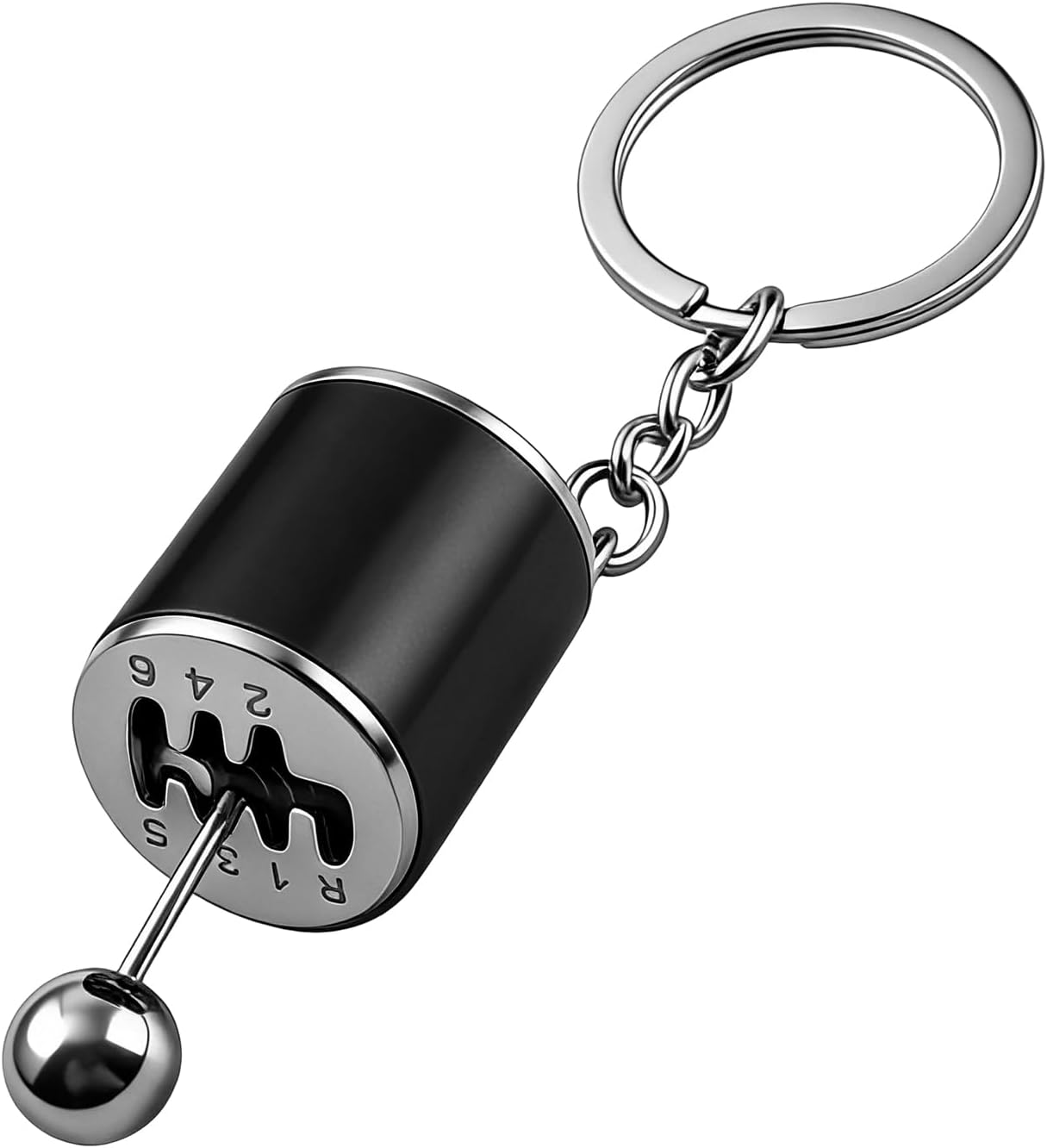 HIAHXC Gearbox Keychain,6-Speed Manual Transmission Gearbox Key Chain,Creative Gear Shifter Keychain,Stick Shift Keyring Car Fidget,Stress-Relieving Gear Shift Fidget Toy,Car Accessories