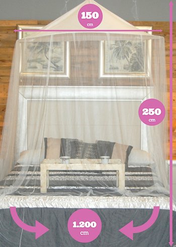 Mosquitonetz KING BANGLA 150x250x1200cm - 3