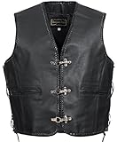 seitliche Schnürung, dadurch kann die Weste ca. 5 cm je Seite erweitert werden