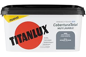 Titanlux Cobertura Total pintura para paredes Gris Cuarzo 4L