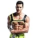 Produktbild Tiaobug Neoprene Brust Harness Herren Geschirr Harness Brustgeschirr Harnais schwarz gelb (L, Schwarz)