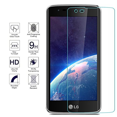 Colel Funda para LG K8  LG Escape 3  LG Phoenix 2  armadura h  brida con doble capa  absorci  n de choques  protecci  n con protector de pantalla de cristal para LG Escape 3  LG K8  LG K350N verde