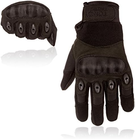 Men's Fullfinger Motorcycle Gloves ATV Riding, Cycling, Driving, Camping Protect Against Impact And Abrasion And Give More Comfort To Your Hands (Black Fullfinger, Large)