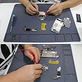 Un buen socio para la pistola de aire caliente utilizada para reparar teléfonos móviles, tabletas, computadoras. Éste es cojín del aislamiento del silicón, puede hisopo con el agua de la limpieza del thinner / PCB, thermostable, anticorrosivo.