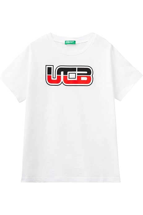 Camiseta De Cuello Alto Para Niños United Colors Of Benetton - Algodón Suave, Con Bordado De Corazón En Tono, Ideal Para Días Frescos