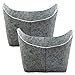 Produktbild Bada Bing 2er Filztasche Home oval 35 x 30 x 25 Aufbewahrung hellgrau Filzkorb TT