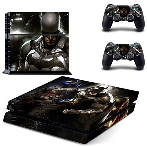 Preisvergleich Produktbild Playstation 4 + 2 Controller Aufkleber Schutzfolie Set - Batman Arkham Knight (3)