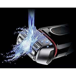 Braun Series 5 530S/Electric Foil Shaver, Precision Trimmer & Wireless Razur/Fully Washable/High Capacity Li-ion Battery with Protective Travel Case/Black/Blue - Image 8
