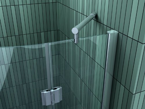Duschkabine CLARABO 90 x 90 x 180 cm (Viertelkreis) ohne Duschtasse - 4