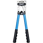 Brileine Battery Cable Crimping Tool from AWG 8, 6, 4, 2, 1, 1/0(Single Blue)