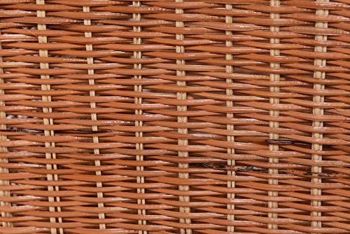 VIVANNO Regalkorb aus Rattan für Ikea Expedit und Kallax 32cm - 5