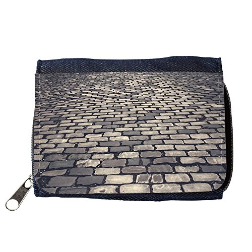 Preisvergleich Produktbild Portemonnaie Geldbörse Brieftasche / / M00157840 Cobblestones Straße Pflastersteine / / Purse Wallet