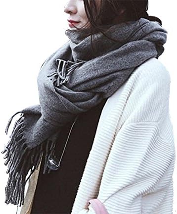 SeogvaPashmina Wrap Shawl Stole Winter Ladies Womens Scarves Tassel Finishing with a Bracelet For Free