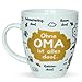 Sheepworld 45135 Tasse mit Spruch Ohne Oma ist alles doof, Porzellan, Geschenk Oma, 45 cl by 