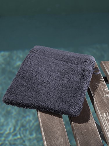 De Witte Lietaer 194690 Stephanie Waschhandschuh Set (4 WASCHHANDSCHUHE, Baumwolle dunkelgrau 540 g/m² 15 x 22 x 1 cm - 3