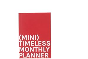 OD OCTÀGONDESIGN OCTÀGON DESIGN | Mini Timeless Monthly Planner | Planificador Mes Vista Perpetuo. Sin fechas | 14 meses | Tapa blanda | Tamaño similar A6