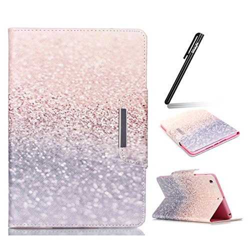 iPad Mini Hülle Case,iPad Mini 2 Hülle ,iPad Mini 3 Hülle,iPad Mini 1/2/3 Ledertasche,Ukayfe Muster Schutzhülle Leder Tasche für iPad Mini 1/2/3,Malerei Kristall Glitzer Diamant Muster Design Slim Fit Folio PU leder Flip Cover im Bookstyle Kunstleder Schutzhülle Cover Tasche mit Ständer für iPad Mini 1/2/3 mit 1 x Schwarze Eingabestift