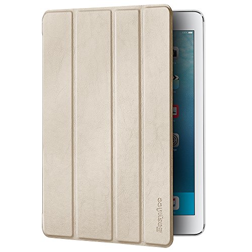 iPad Air 2 Hülle, EasyAcc Ultra Slim Cover Schutzhülle Bumper Lederhülle mit Standfunktion / Auto Sleep Wake Up Funktion für iPad Air 2 2014 Modell Number A1566/ A1567 – Gold, Ultra Slim - 9