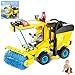 Produktbild 1Set Bausteine Auto Spielzeug Gebäude-Ziegelstein Technik Fahrzeug Montage Spielzeug-Set BAU-Geburtstags-Party Supplies Mini-Spielzeug-Autos für Kleinkinder Jungen Mädchen (Sweeper Car)