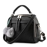 Damen Handtasche Klein Umhängetasche Schultertaschen Leder...