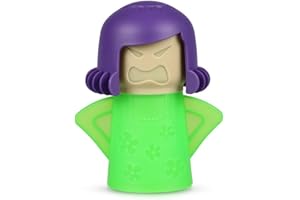 BSGP Angry Mama Nettoyeur à micro-ondes à action rapide pour four à vapeur Outil de cuisine Nettoie facilement le cru en quelques minutes (violet vert)