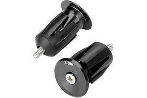TBEST 1 Paire Bouchon de Extrémité de Poignées en Aluminum Alloy Vélo Guidon End Caps Embouts pour la Plupart de Vélo, VTT, Vélo de Route, VTT, BMX