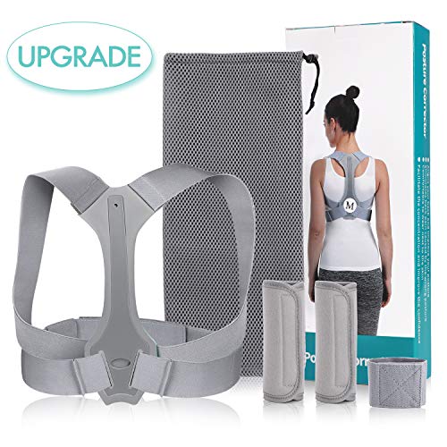 Weokeey Haltungskorrektur für Damen und Herren Geradehalter für Unterstützung am Schlüsselbein | Korrigiert die Haltung, vermeidet einen Buckel und bietet Hilfe bei Rückenschmerzen
