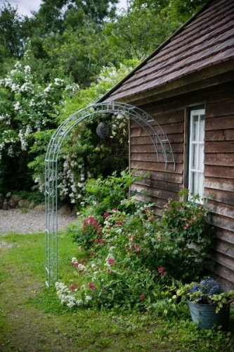 Wand – Rosenbogen 12mm Massiveisen! Breite: 160cm Verzinkt Wandrosenbogen aus Metall - 2