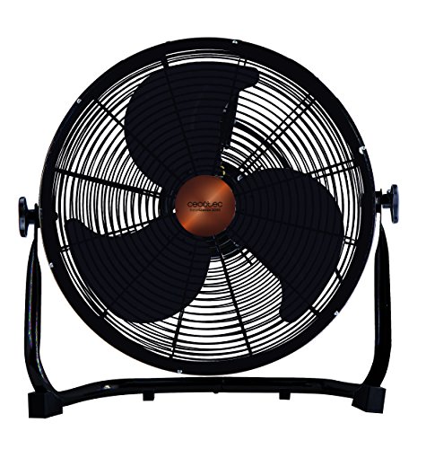 Cecotec Ventilateur Industriel ForceSilence 3000 Pro. 3 Pales Métalliques de 18" (45 cm), 3 Vitesses, Moteur en Cuivre, Réglable , Finition Noir, 100 W.