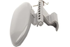 Twowinds - Maniglia Porta Vano Portaoggetti con Molla 8218A3 Compatibile con Citroën C-Elysee (dal 2012-) C2 C3 (2002-2009) Berlingo (2003-2008), Peugeot 301 (dal 2012-) Partner (2003-2008) - Grigia