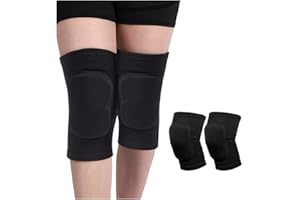 NOKDAL Genouillere Volleyball, Sport Élastique Genouillère, Éponge Protection Anti-Collision Genouillères pour Protègent l'articulation du Genou, Le Patinage,Danse, Le Snowboard, Unisexe
