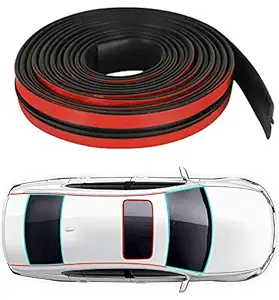 Hukimoyo Car Windshield Rubber Strip, car Gap Filler Strips, Self-Adhesive Waterproof Weather Strip Door Window Sound Insulation Sealing Tape (14 mm (2 Meter))