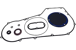 BIGLKNM Primary Cover Gasket for Harley Davidson 1994-1998 Big Twin Evolution Softail Models and Dyna Models, Clutch Foamet Derby Primary Gasket Seal Kit & O-Ring