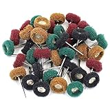 Abrasivos rueda pulidora de juego de cada grano, 12 piezas, total 48pieces grano 400, Grano 120, marrón y verde grano 180, rojo, Grano 320,, Negro