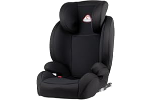 capsula® Sitzerhöhung und Kinderautositz 2in1, Gruppe 2 + 3, Isofix 15-36 kg, 4-12 Jahre, schwarz