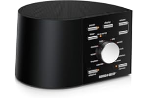 ADAPTIVE SOUND TECHNOLOGIES Sound+Sleep Sleep Sound Machine, Real Non-Looping Nature Sounds, White Noise Machine