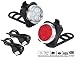 Produktbild Fahrrad Scheinwerfer und Rücklicht Set wasserabweisend USB wiederaufladbare LED Bike vorne und hinten Kombination 2 USB Kabel, 4 verschiedene Leuchtmodi, 350lm für MTB und Road Bike für Erwachsene und Kinder