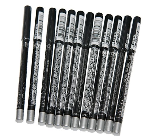 12 x NYC Kohl Kajal Eyeliner Pencils | Gun Metal | Wholesale Job Lot
