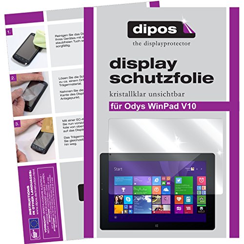 dipos Odys WinPad V10 Schutzfolie (2 Stück) – kristallklare Premium Folie Crystalclear - 2