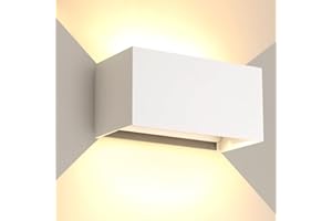 FUPE 25 W Applique da parete interno/esterno 3000 K bianco caldo moderno, angolo di fascio regolabile, LED IP65 impermeabile