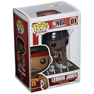 Funko Pop Lebron James Cleveland Cavaliers camiseta roja (NBA 01) - Imagen 3