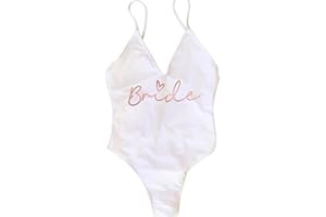 LXURY Bikini Triangolo Donna Team Bride Female Thong Imbottito Costume da Bagno Un Pezzo Spiagge Donne Costumi da Bagno Backless Bather Beachwear