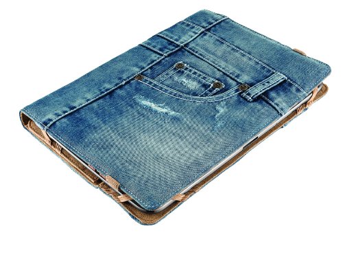 Trust Universal Jeans Folio Stand bis 25,4 cm (10 Zoll) für Tablet blau