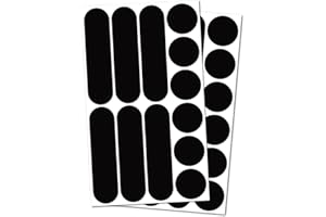 B REFLECTIVE Éco Multi, (Paquete de 2) 12 Pegatinas Retro Reflectantes Kit, Seguridad y Alta Visibilidad Nocturna, Adhesivo Universal para Bicicleta/Cochecito/Casco/Moto/Motocicleta/Juguetes, Negro