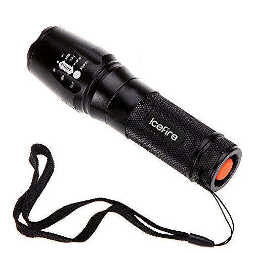 IceFire® Z50 LED Taschenlampe XM-L T6 1000 Lumens Cree LED 5 Modi, mit Zoom, verstellbarer Fokus Tactical Taschenlampe - 2