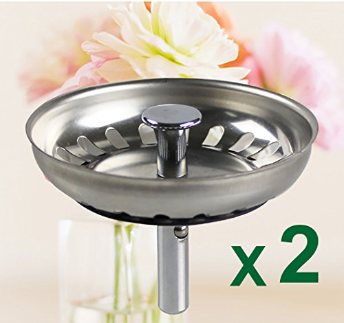 2x Siebkörbchen für Handbetätigung mit Durchmesser 79-80 mm, Doppelte Edelstahl