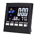 Produktbild KKmoon °C / °F Digital Thermometer Hygrometer mit Bunt LED Hintergrundbeleuchtung, Multifunktional Kalender 12/24 Uhr Wecker Snooze Funktion Wetterstationen Max Min Temperatur Feuchtigkeitmesser