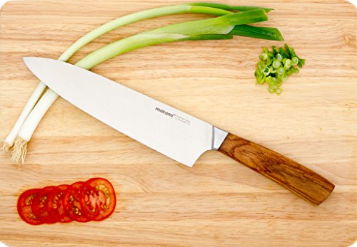 makami Kona Chefmesser – scharfes Kochmesser mit Griff aus Palisanderholz in Geschenkverpackung. Küchenmesser mit 20 cm Klingenlänge - 6